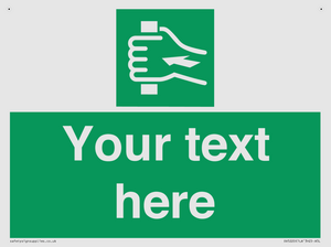 Custom Push Bar Sign